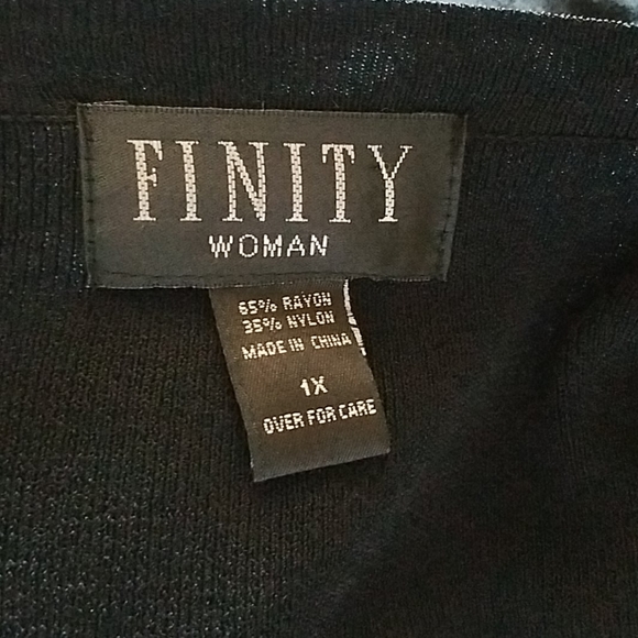 SOLD Dressy black sweater by Finity - Picture 4 of 4